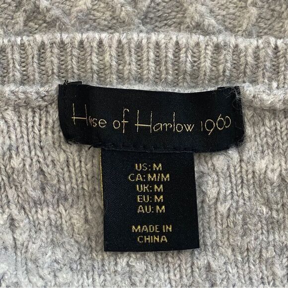 House of Harlow 1960 Heather Gray Knit Sleeveless Mini Dress Sz M - Picture 6 of 12